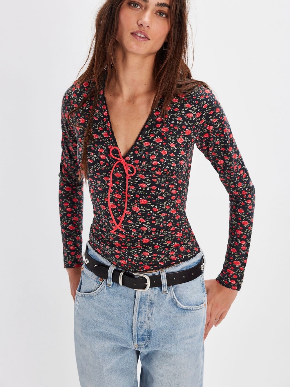 Free People Abundance Long-Sleeve Top S